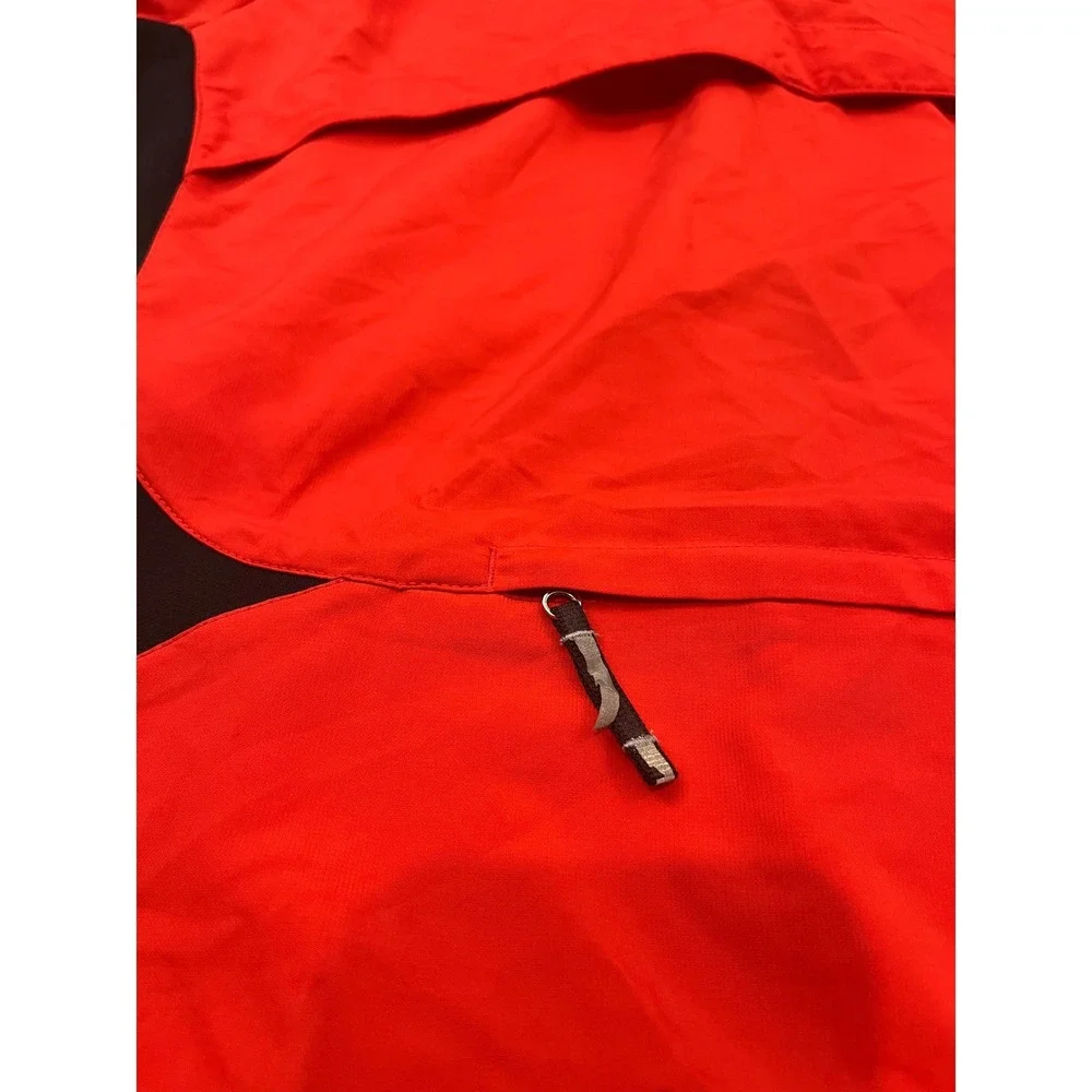 Nike Windbreaker Womens M Red‎ Black Dri-Fit Full Zip Running Sporty